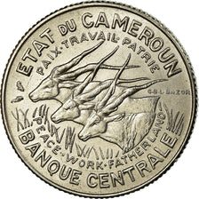 Coin, Cameroon, 100 Francs, 1966, Paris, AU(55-58), Nickel, KM:14