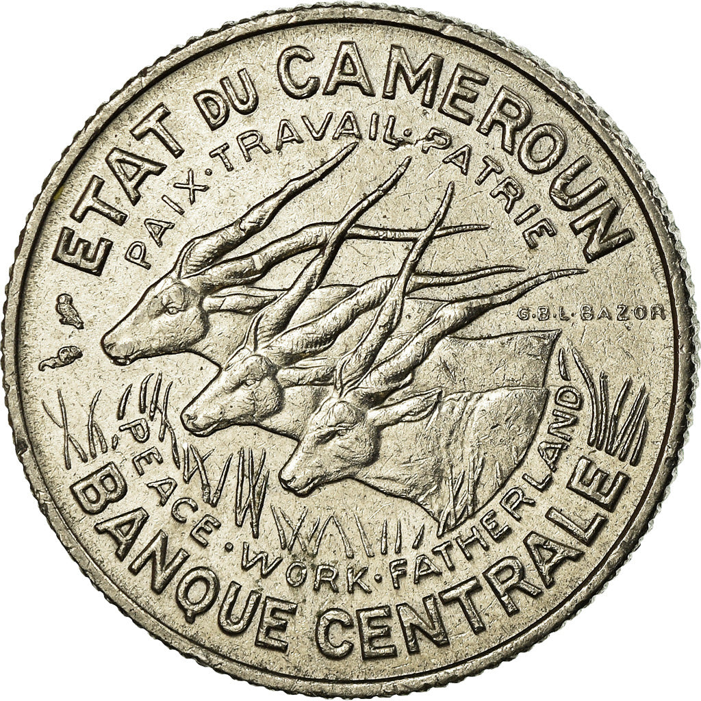 Coin, Cameroon, 100 Francs, 1966, Paris, EF(40-45), Nickel, KM:14