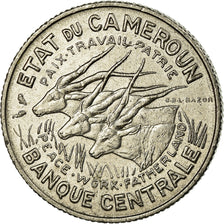 Coin, Cameroon, 100 Francs, 1966, Paris, EF(40-45), Nickel, KM:14