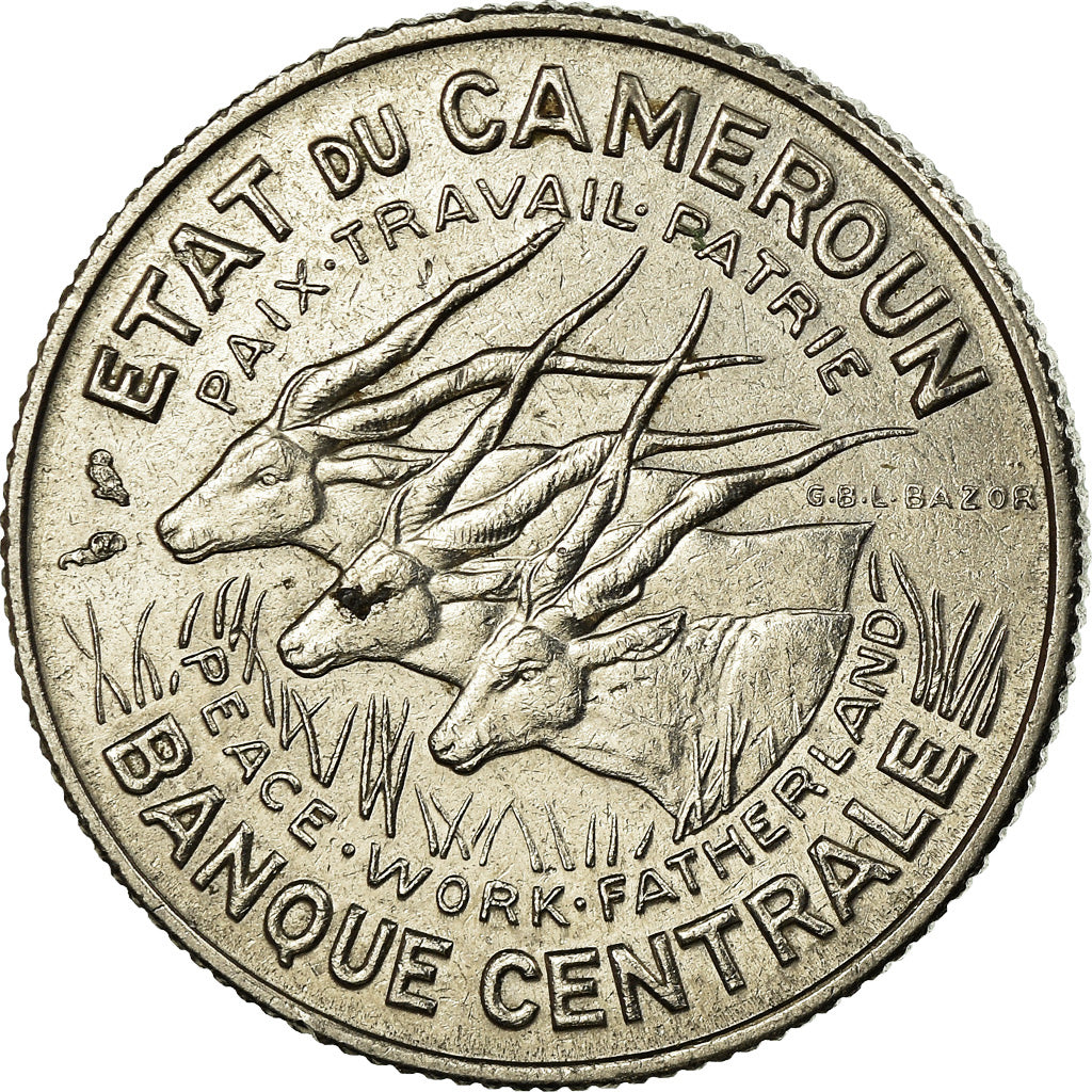 Coin, Cameroon, 100 Francs, 1966, Paris, VF(30-35), Nickel, KM:14