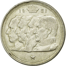 Monnaie, Belgique, 100 Francs, 100 Frank, 1951, TTB+, Argent, KM:139.1