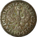 Münze, Polen, 5 Groszy, 1936, Warsaw, S+, Bronze, KM:10a