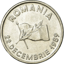 Münze, Rumänien, 10 Lei, 1989, SS, Nickel Clad Steel, KM:108
