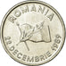 Münze, Rumänien, 10 Lei, 1989, SS, Nickel Clad Steel, KM:108
