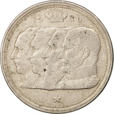 Belgium, 100 Francs, 100 Frank, 1950, EF(40-45), Silver, KM:138.1