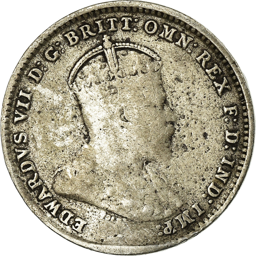Coin, Australia, Edward VII, Threepence, 1910, London, VF(20-25), Silver, KM:18