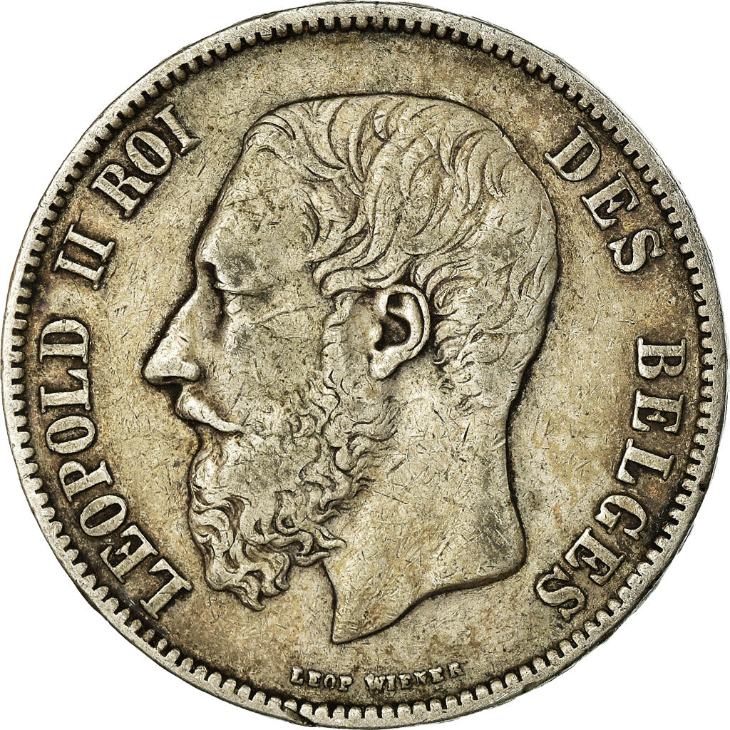 Monnaie, Belgique, Leopold II, 5 Francs, 5 Frank, 1870, TB+, Argent, KM:24