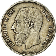Monnaie, Belgique, Leopold II, 5 Francs, 5 Frank, 1870, TB+, Argent, KM:24