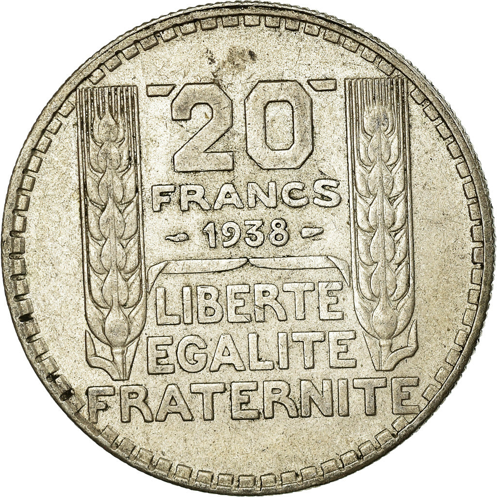 Monnaie, France, Turin, 20 Francs, 1938, Paris, TTB, Argent, KM:879