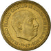 Moneta, Spagna, Francisco Franco, caudillo, Peseta, 1952, BB, Alluminio-bronzo