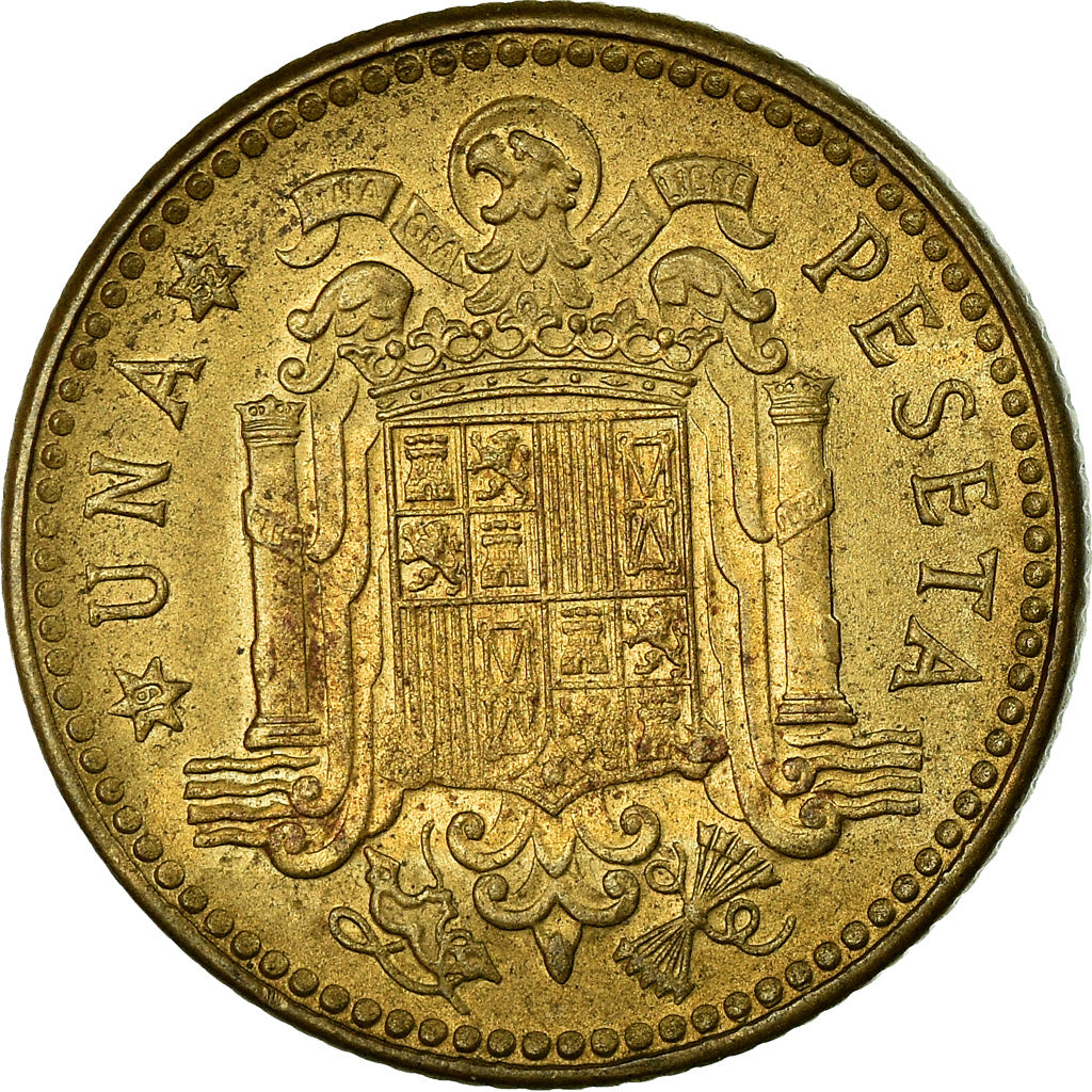 Moneta, Spagna, Francisco Franco, caudillo, Peseta, 1952, BB, Alluminio-bronzo
