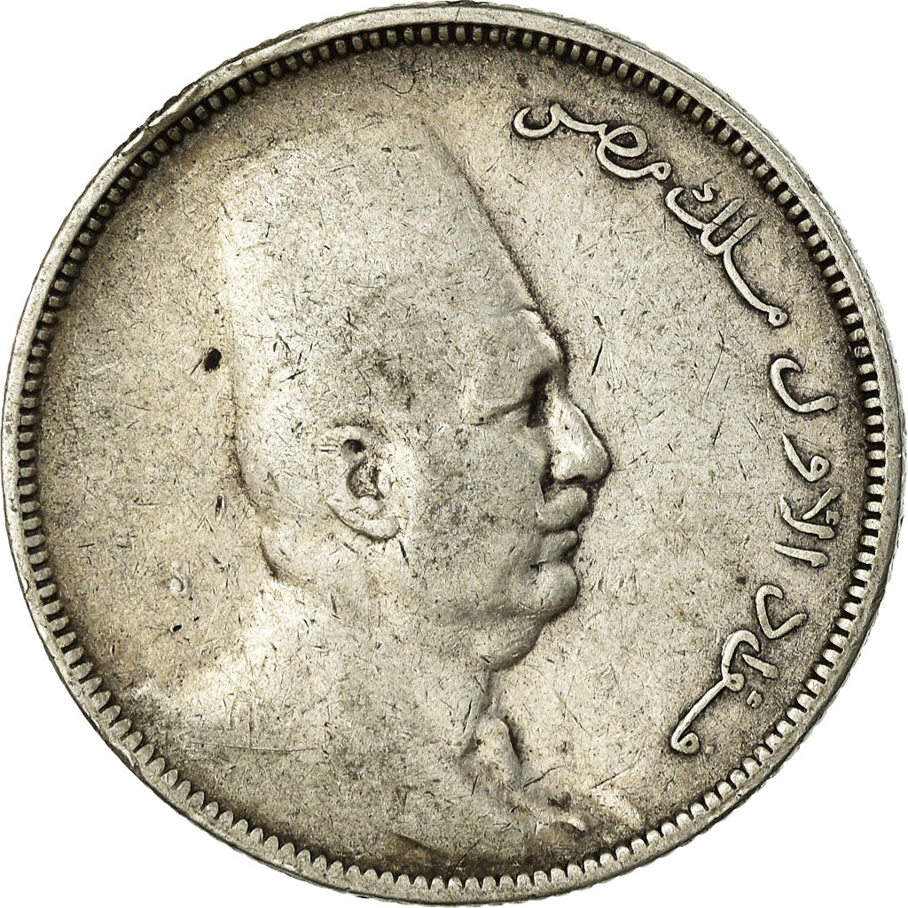Coin, Egypt, Fuad I, 5 Piastres, 1923/AH1341, VF(30-35), Silver, KM:336