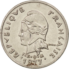 New Caledonia, 10 Francs, 1977, Paris, AU(50-53), Nickel, KM:11