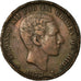 Moeda, Espanha, Alfonso XII, 10 Centimos, 1877, Madrid, VF(30-35), Bronze