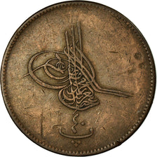 Coin, Egypt, Abdul Aziz, 40 Para, Qirsh, 1869/AH1277, Misr, EF(40-45), Bronze