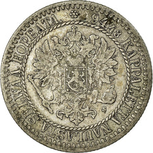 Coin, Finland, Alexander II, Markka, 1865, VF(30-35), Silver, KM:3.1