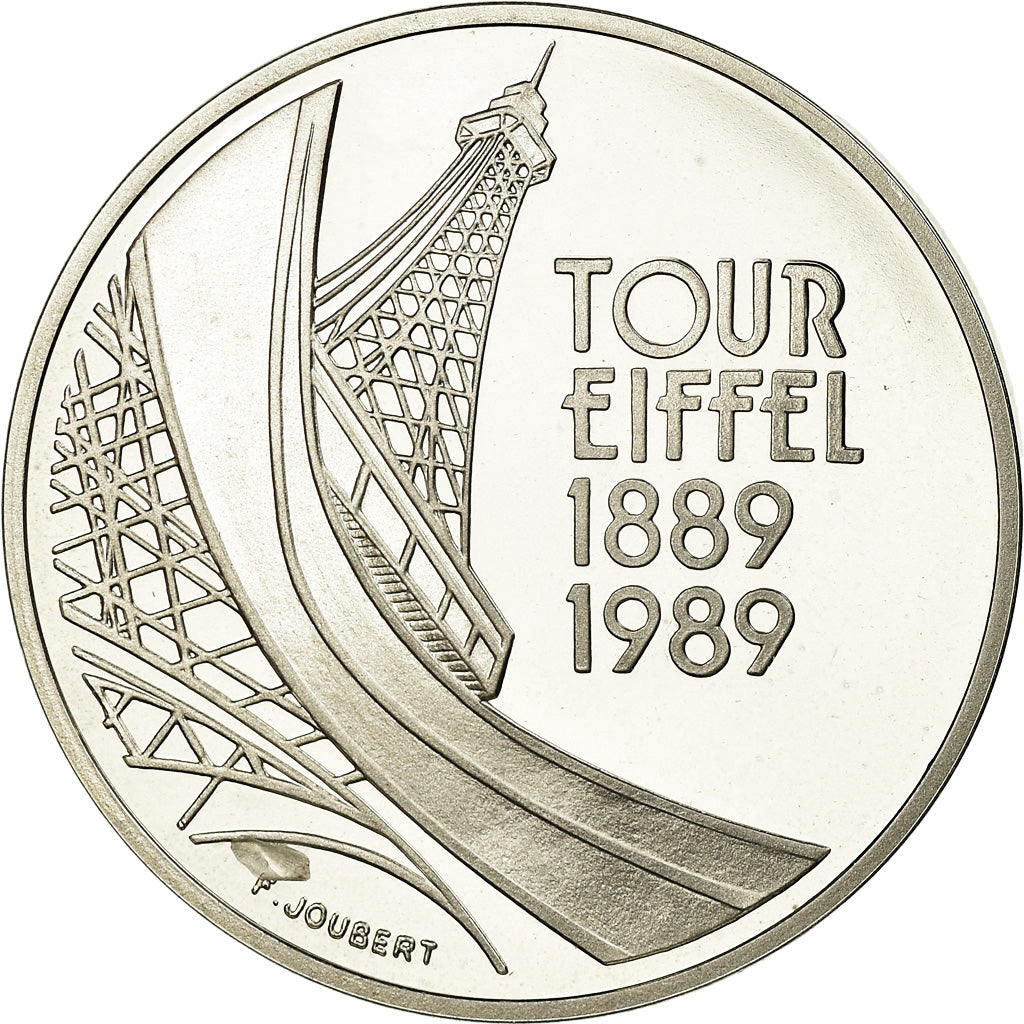 Monnaie, France, Tour Eiffel, 5 Francs, 1989, Paris, SUP+, Argent, Gadoury:772