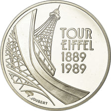 Monnaie, France, Tour Eiffel, 5 Francs, 1989, Paris, SUP+, Argent, Gadoury:772