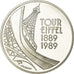 Monnaie, France, Tour Eiffel, 5 Francs, 1989, Paris, SUP+, Argent, Gadoury:772
