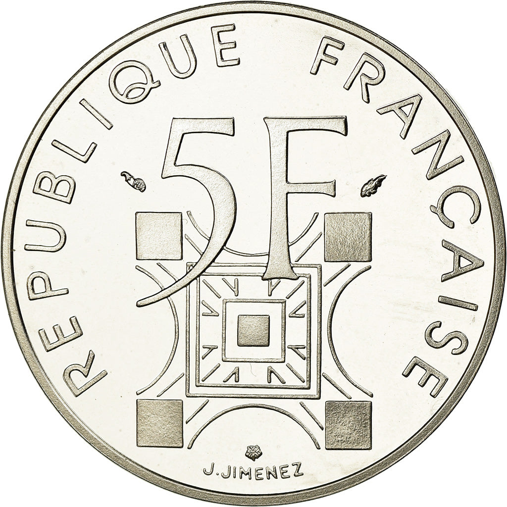 Monnaie, France, Tour Eiffel, 5 Francs, 1989, Paris, SUP+, Argent, Gadoury:772