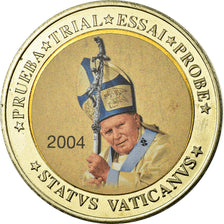 Vatican, 10 Euro, Jean-Paul II, 2004, unofficial private coin, TTB, Bi-Metallic