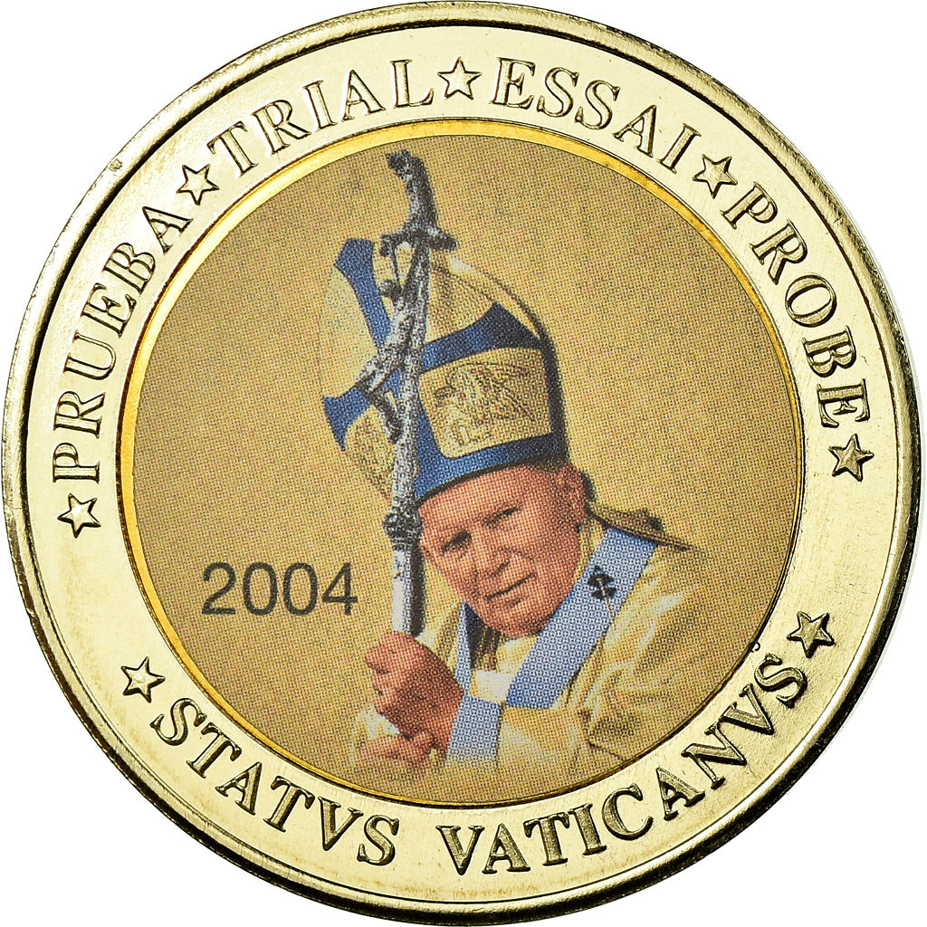 Vatican, 10 Euro, Jean-Paul II, 2004, unofficial private coin, MS(63)