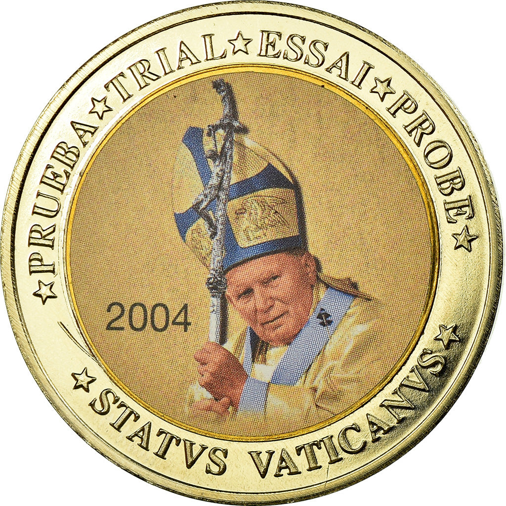 Vatikan, 10 Euro, Jean-Paul II, 2004, unofficial private coin, VZ+, Bi-Metallic