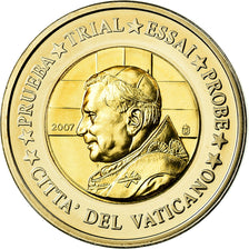 Vaticano, 2 Euro, Benoit XVI, 2007, unofficial private coin, FDC, Bi-metallico