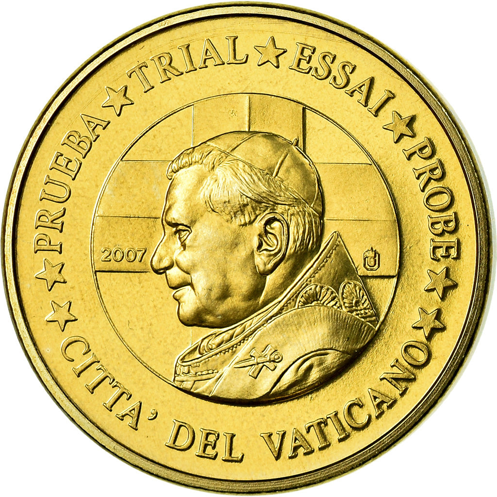 Vaticano, 10 Euro Cent, Benoit XVI, 2007, unofficial private coin, FDC, Ottone
