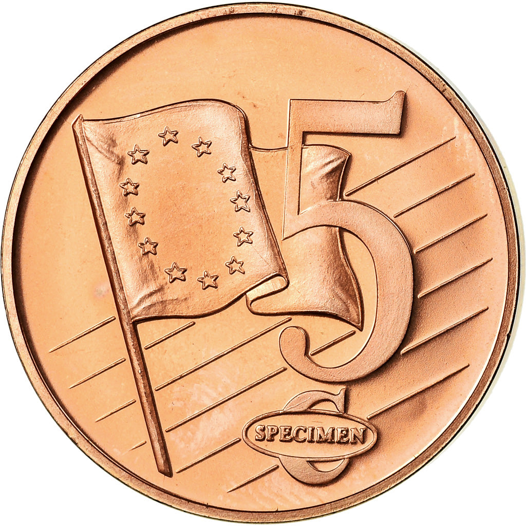 Vaticano, 5 Euro Cent, Benoit XVI, 2007, unofficial private coin, FDC, Cobre