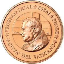 Vaticano, 2 Euro Cent, Benoit XVI, 2007, unofficial private coin, FDC, Acciaio