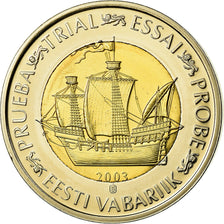Estonia, 2 Euro, 2003, unofficial private coin, MS(65-70), Bi-Metallic