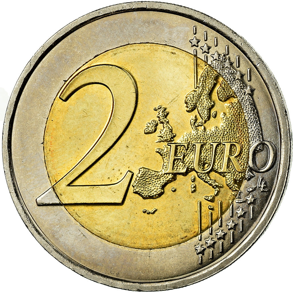 Francia, 2 Euro, EMU, 2009, Colorised, SPL-, Bi-metallico, KM:1590