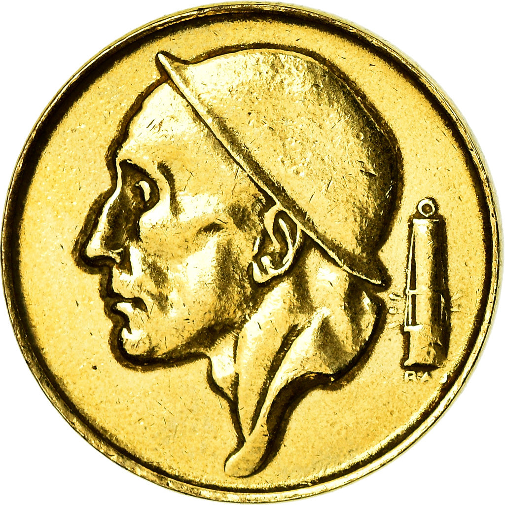 Coin, Belgium, 50 Centimes, 1955, golden, VF(30-35), Bronze, KM:144