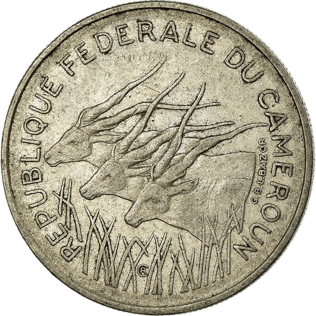 Coin, Cameroon, 100 Francs, 1971, Paris, EF(40-45), Nickel, KM:15