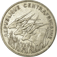 Monnaie, République Centrafricaine, 100 Francs, 1975, Paris, TTB, Nickel, KM:7