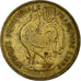 Moneda, África ecuatorial francesa, 50 Centimes, 1942, Pretoria, BC+, Latón
