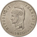 FRENCH AFARS & ISSAS, 100 Francs, 1970, Paris, AU(50-53), Copper-nickel, KM:19