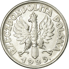 Coin, Poland, 2 Zlote, 1925, Warsaw, EF(40-45), Silver, KM:16