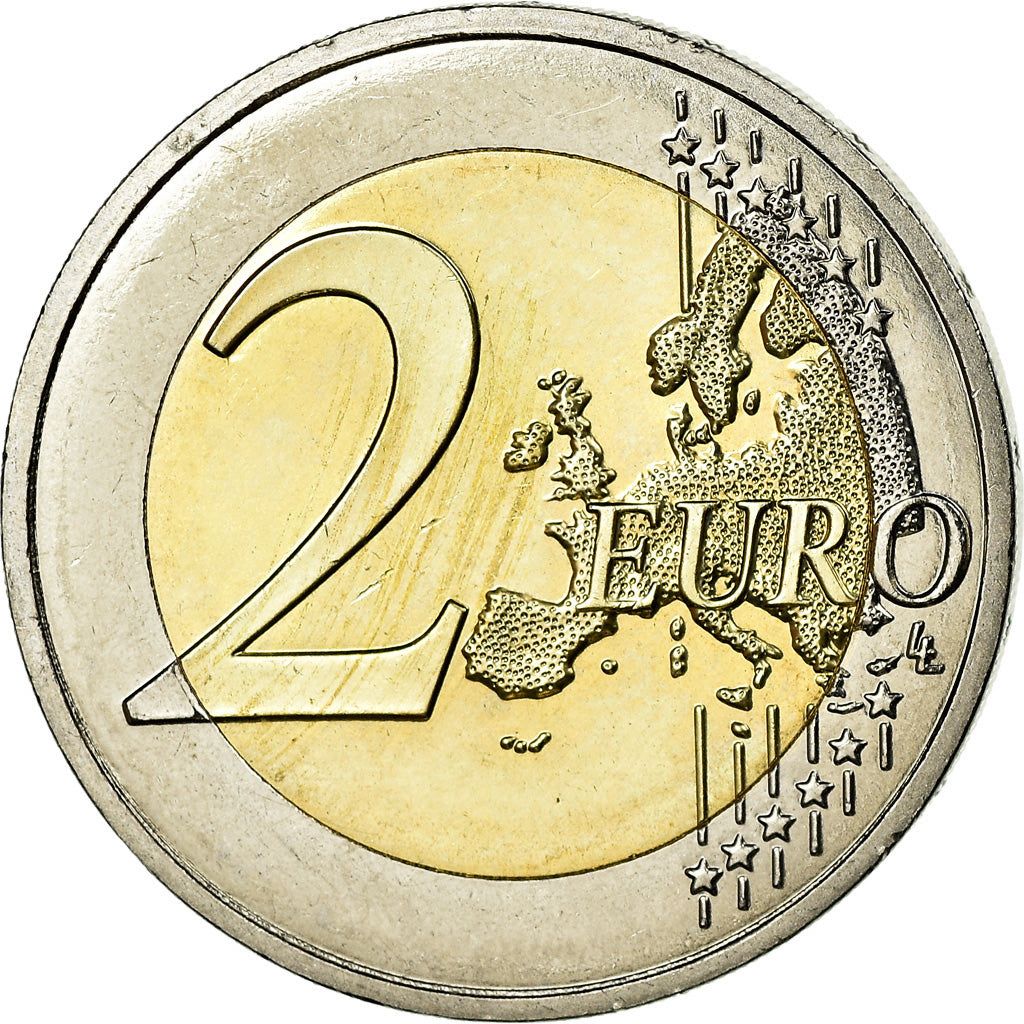 Francia, 2 Euro, Auguste Rodin, 2017, EBC, Bimetálico