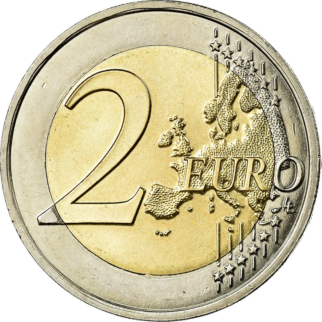 France, 2 Euro, 25e Anniversaire du ruban rose, 2017, SUP+, Bi-Metallic