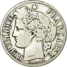 Coin, France, Napoleon III, Cérès, 2 Francs, 1870, Paris, VF(20-25), Silver