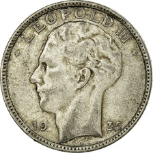 Coin, Belgium, 20 Francs, 20 Frank, 1935, VF(30-35), Silver, KM:105