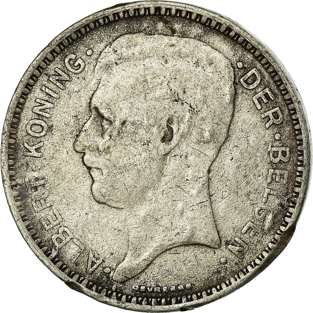 Coin, Belgium, 20 Francs, 20 Frank, 1934, VF(20-25), Silver, KM:104.1