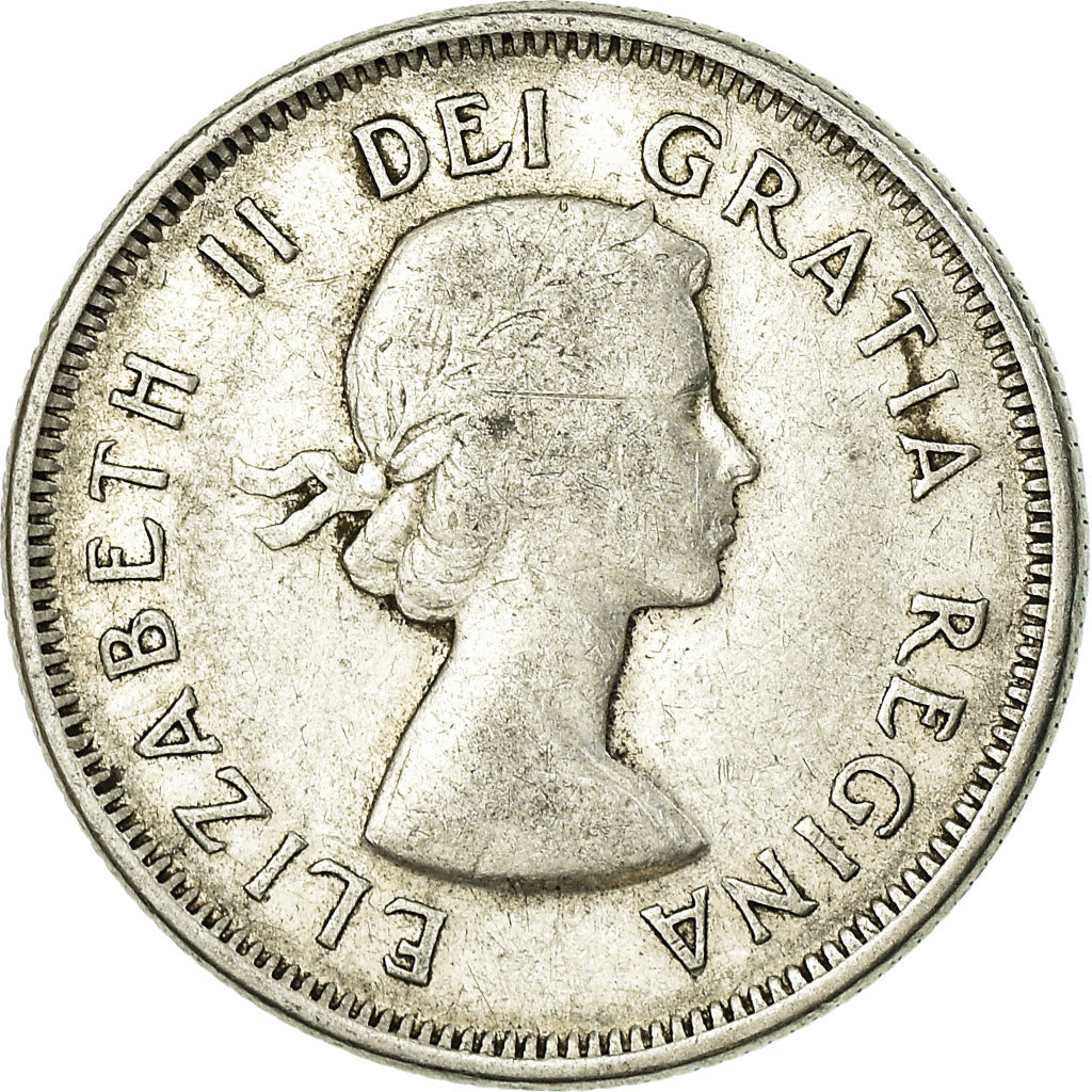 Coin, Canada, Elizabeth II, 25 Cents, 1961, Royal Canadian Mint, Ottawa