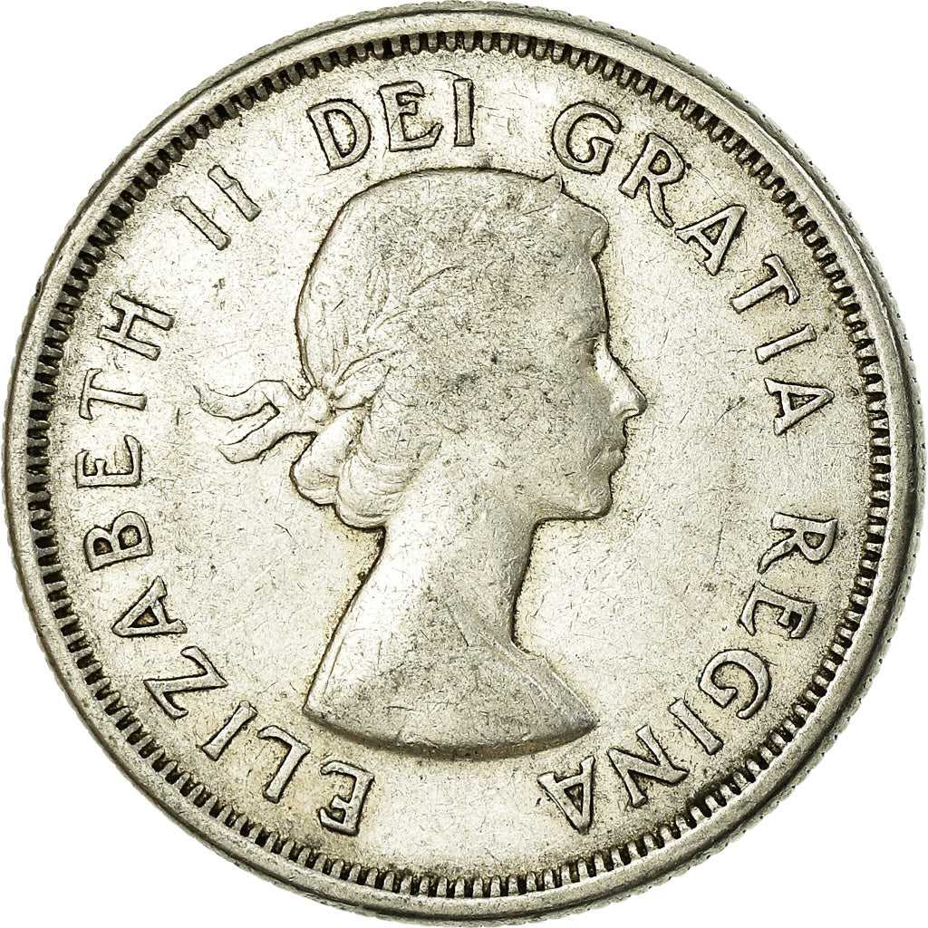 Coin, Canada, Elizabeth II, 25 Cents, 1961, Royal Canadian Mint, Ottawa