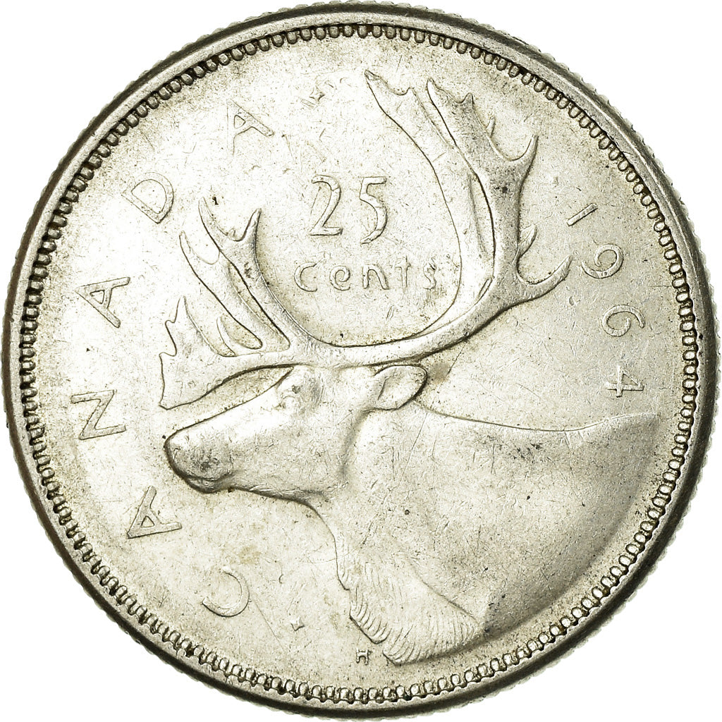 Monnaie, Canada, Elizabeth II, 25 Cents, 1964, Royal Canadian Mint, Ottawa, TB+