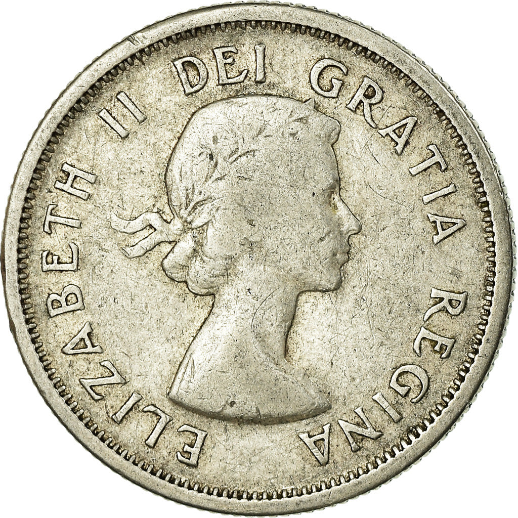 Coin, Canada, Elizabeth II, 25 Cents, 1959, Royal Canadian Mint, Ottawa
