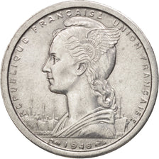 SAINT PIERRE & MIQUELON, Franc, 1948, Paris, AU(55-58), Aluminum, KM:1