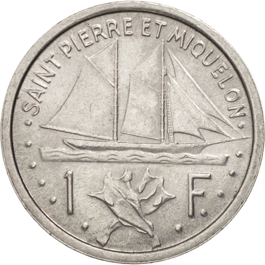 SAINT PIERRE & MIQUELON, Franc, 1948, Paris, AU(55-58), Aluminum, KM:1
